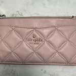 Kate Spade Natalia Cardholder Wallet in Rose Smoke Pink Quilted Slim Small Photo 8