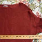 Staccato  size small orange red ribbed boat neck dolman sleeve pullover sweater Photo 5