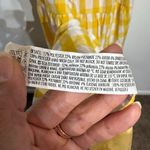 English Factory  Yellow Textured Gingham Tiered Baby Doll Maxi Dress Sz M Photo 6