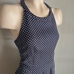 The Limited Navy Polka Dot Halter Dress Size 2 | Fit & Flare Retro Sleeveless Photo 9