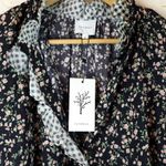  By We are Sundays Leah Shirt Women S Black Floral Gingham Button Up Boho Photo 13