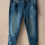 U.S. Polo Assn. Medium Wash Blue Relaxed Floral Cuffed Hem Jeans Size 8R NWT Photo 11