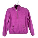 Lilly Pulitzer Skipper Sherpa Popover 1/2 Zip Womens XXS Fleece Purple Preppy Photo 0