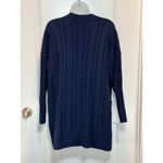 Torrid  Navy Blue Ribbed Button Front Long Cardigan Sweater Womens 00 Comfy Work Photo 1