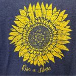 Delta  Pro Weight Charcoal Gray Yellow Sunflower Graphic T-Shirt Small Photo 1