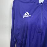 Adidas Women's Primeblue Half Zip Pullover Medium Purple Long Sleeve Top Photo 7