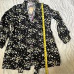 Scotch & Soda NWT Size L Black Yellow Floral Draped Blazer Belted Garden Girl Photo 10
