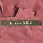 Black Halo  Silk Wrap Top Blouse Burgundy Wine XS Photo 2