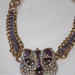 Betsey Johnson Betsy Johnson Fox Princess Necklace with Purple Fox Pendant Photo 3