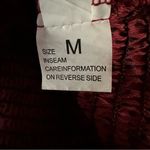 SheIn Clasi Red V-Neck Black Spotted Lantern Sleeve Blouse Photo 9