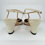 Gucci  WOMEN'S PETITE GG SLINGBACK WHITE NAPPA CHARLOTTE PUMPS SIZE EU 40.5 Photo 4