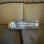 ZARA  Womens black‎ Cargo pants sz Medium  Full Length Elastic Waist Photo 4