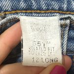 Levi's Vintage 551 Relaxed Fit Tapered Leg Jeans Size 12 Long Modern 8/10 Blue Photo 6