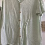 French Laundry  Light Green Textured Top Photo 1