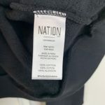 Nation Ltd Shaya Femme Henley 100% Cotton Sweatshirt Top Shirt Black Medium Photo 5