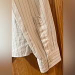 Madewell White with Blue Striped Crew Neck Popover Cotton Top Shirt Size XXS Photo 8