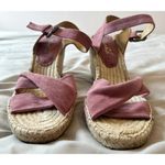 Splendid Fairfax Espadrille Wedge Suede Strappy Sandals Size 9.5 Photo 3