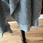 The Comfy Waterfall Gray Duster Waffle Cardigan Sweater Skylar & Jade Womens M New Photo 3