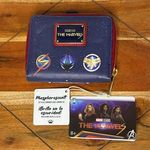 Lounge Fly NWT Marvel The Marvels Group Zip Around Wallet Navy Unisex Photo 1