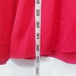 Milly Red Ruffle Silk Blend Dress Long Sleeves Photo 7