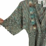 Emma James Emma E James Metallic Multi Color Knitted Winged Sleeve Sweater Size Small Photo 8