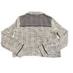 BCBGeneration Knit Jacket Size Large Gray Tweed Zip Lightweight Blazer Photo 4