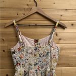 Evereve  Size XS Lizzy Floral Eyelet Midi Button Spaghetti Strap Dress Photo 10