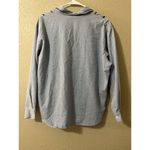 VTG Napa Valley Sz L Embroidered Band Collar Blue Chambray Shirt Blouse Peasant Size L Photo 5