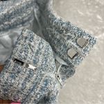 Eloquii NWT  High Rise blue and White Pleated Plaid Short Size 16 lined w/pockets Photo 2