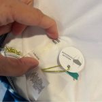 Mynah Blue and White One Piece Swimsuit High Neck Tie Dye Swimsuit size 22W Photo 1