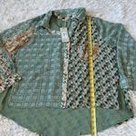 Miss Me  Cara Button Down Top top in Multicolor green size XL Photo 3
