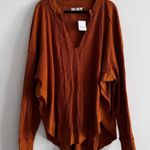 We The Free NWT Owen Thermal Oversized Top L Glazed Ginger Photo 1