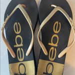 Bebe  sandals black and gold for women Photo 5