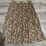 Sag Harbor Vintage  Pleated Floral Bohemian Maxi Skirt Size M Elastic Waist Photo 7