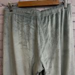 Juicy Couture Light Blue Velour Bling Track Drawstring Pants Size Medium Cozy Photo 3