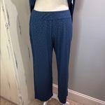 Soma Blue and Gold Polka Dot Pajama Cropped Pajama Set Photo 3