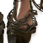 Circus by Sam Edelman Sam Edelman Circus Jocelyn‎ Crackle Ankle Wrap Lace Up Block Heel Sandals Sz 7.5 Photo 7