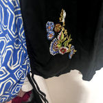 Usindo Vest sz S Beaded Embroidered Flowers Patchwork colorful Boho Art to wear Purple Photo 8