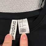 H&M Black Classic Crewneck Short Sleeve Tunic 100% Cotton Size Medium EUC Photo 1