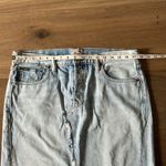 Ralph Lauren Polo  Women's Light Wash Denim Slit Pencil Style Skirt Size 32 Photo 5