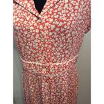 Vintage D.J. Summers Button front floral dress short sleeve Large L Pink Photo 1