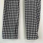 J. Jill Essential Cotton Stretch Gingham Pull On Pants, Size 8 Black Photo 4