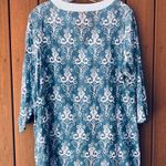 ROCK FLOWER PAPER tunic / beach cover up, size M/L Blue Photo 3