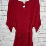 Roxy Womens Loia Bay Swim Cover Up Dress Size S Belted New Rust Red Photo 1