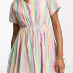 Daisy Street NWT  MINI SMOCK RAINBOW DRESS Photo 0