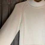 525 America  Cream Turtleneck Sweater with Button Belted Detail Size Extra Large Photo 5