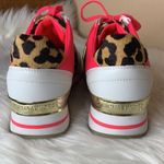 Michael Kors Billie Trainer Leather Leopard Print Sneakers Size 9 Photo 6