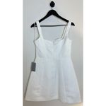 Elliatt Amelie Square Neck Duchesse Satin Cocktail Minidress in Ivory Medium NWT Photo 8