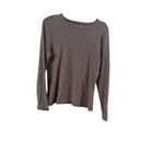 A New Day Women's Long Sleeve Striped Tee M Brown Navy Photo 6
