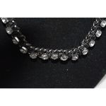 Aeropostale Black Metal Chain Rhinestone Gothic Renaissance Witchy Punk Necklace Photo 1